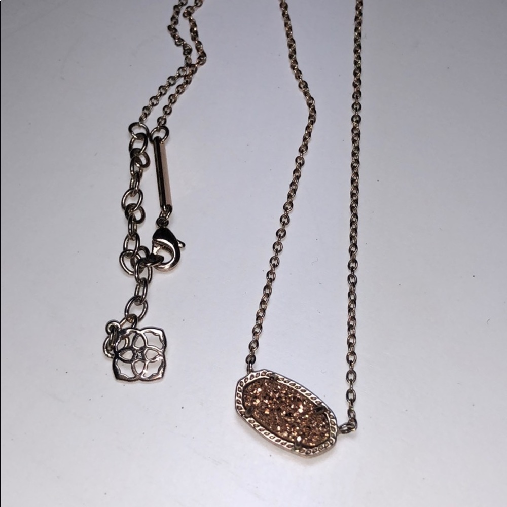 Kendra Scott Elisa Rose Gold Pendant Necklace
